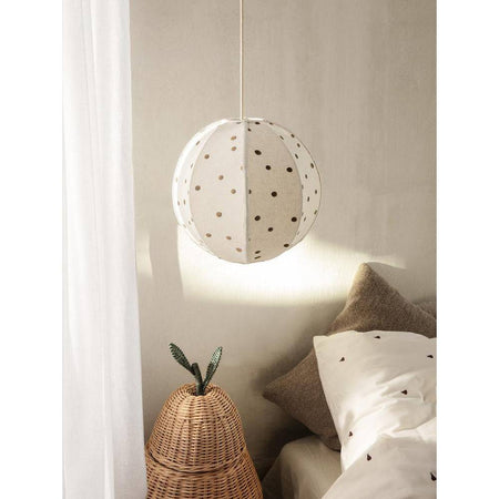 Dots Embroidered Textile Lampshade | Ferm Living | Skandium London