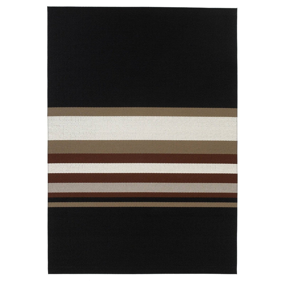 Woodnotes - Horizon rug, black/reddish brown - Skandium London